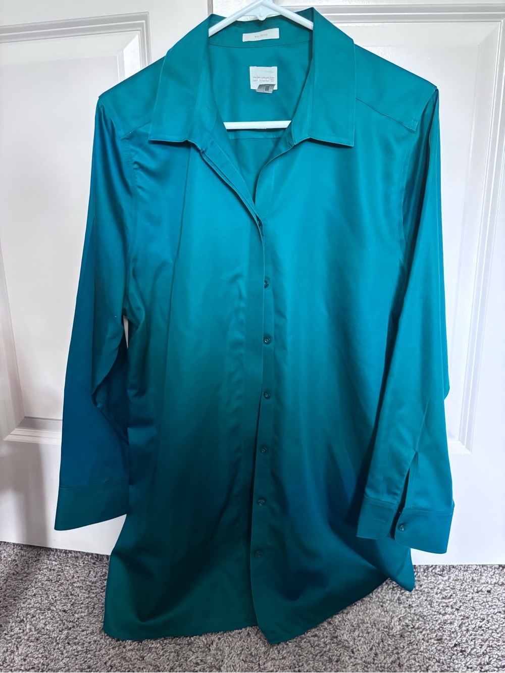 Chico's Teal Button-Up Blouse